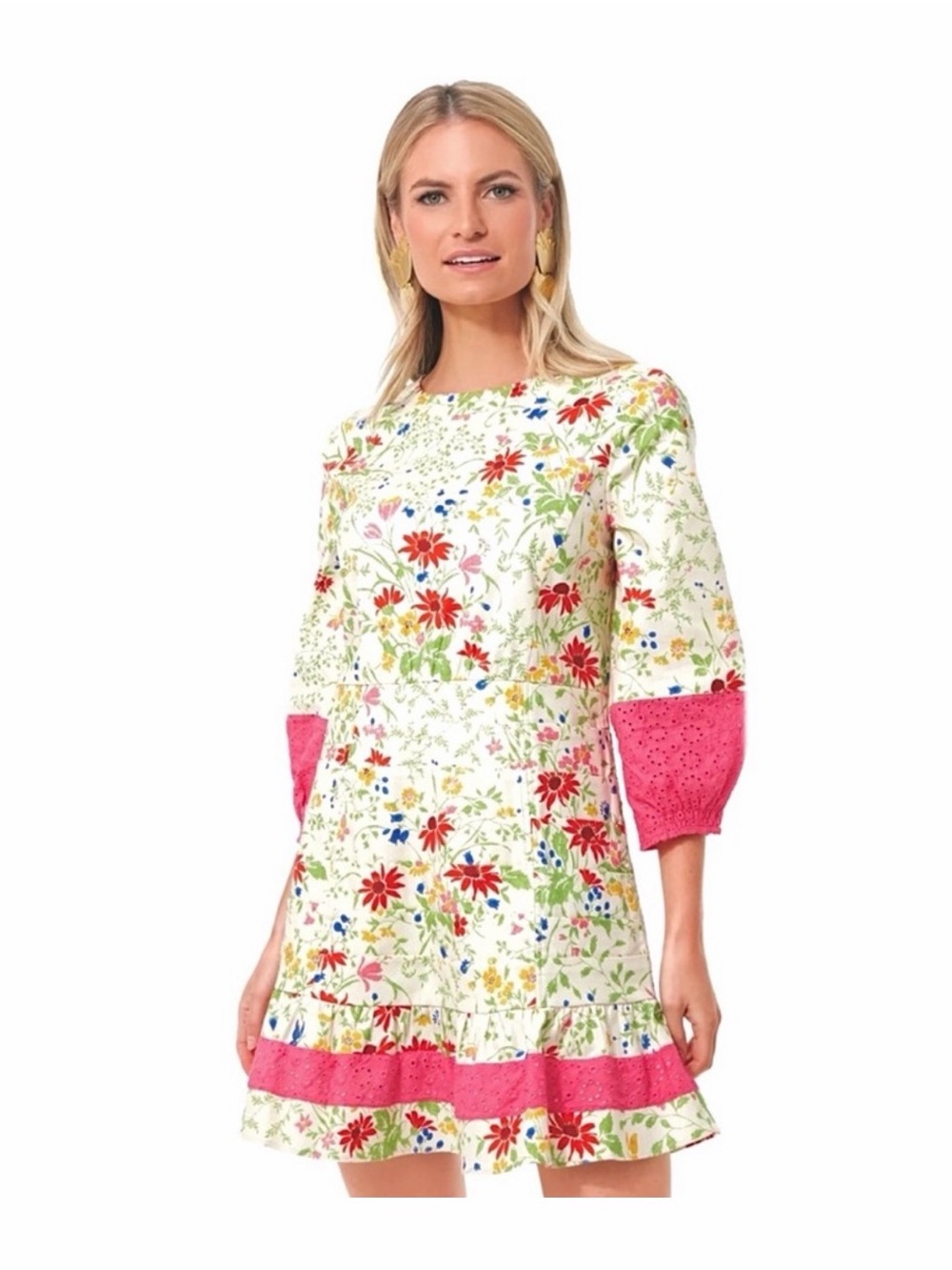 Tuckernuck Laurel Mini Dress Wildflower Print Size Large
